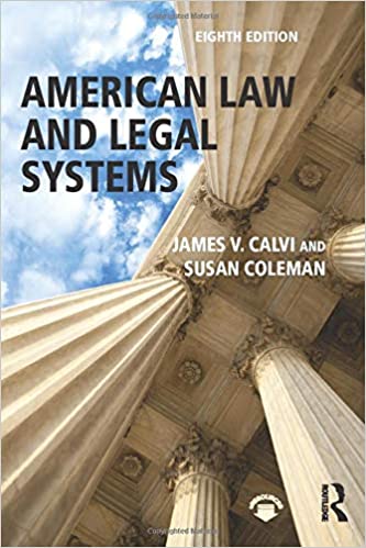 American Law and Legal Systems (8th Edition) BY Calvi - Orginal Pdf